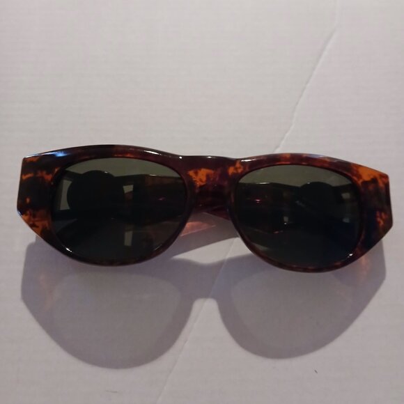 Anne Klein Vintage Riviera Sunglasses Tortoise Shell Lion Logo - Picture 2 of 8